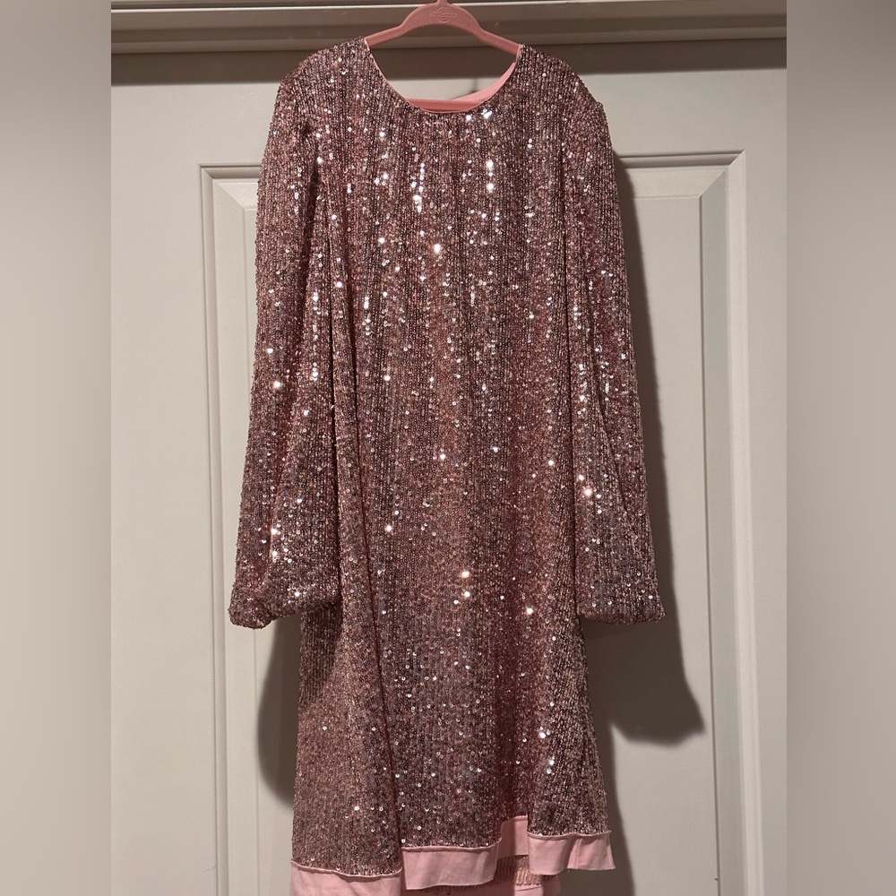 Girl’s Vineyard Vines Pink Sequin Dress